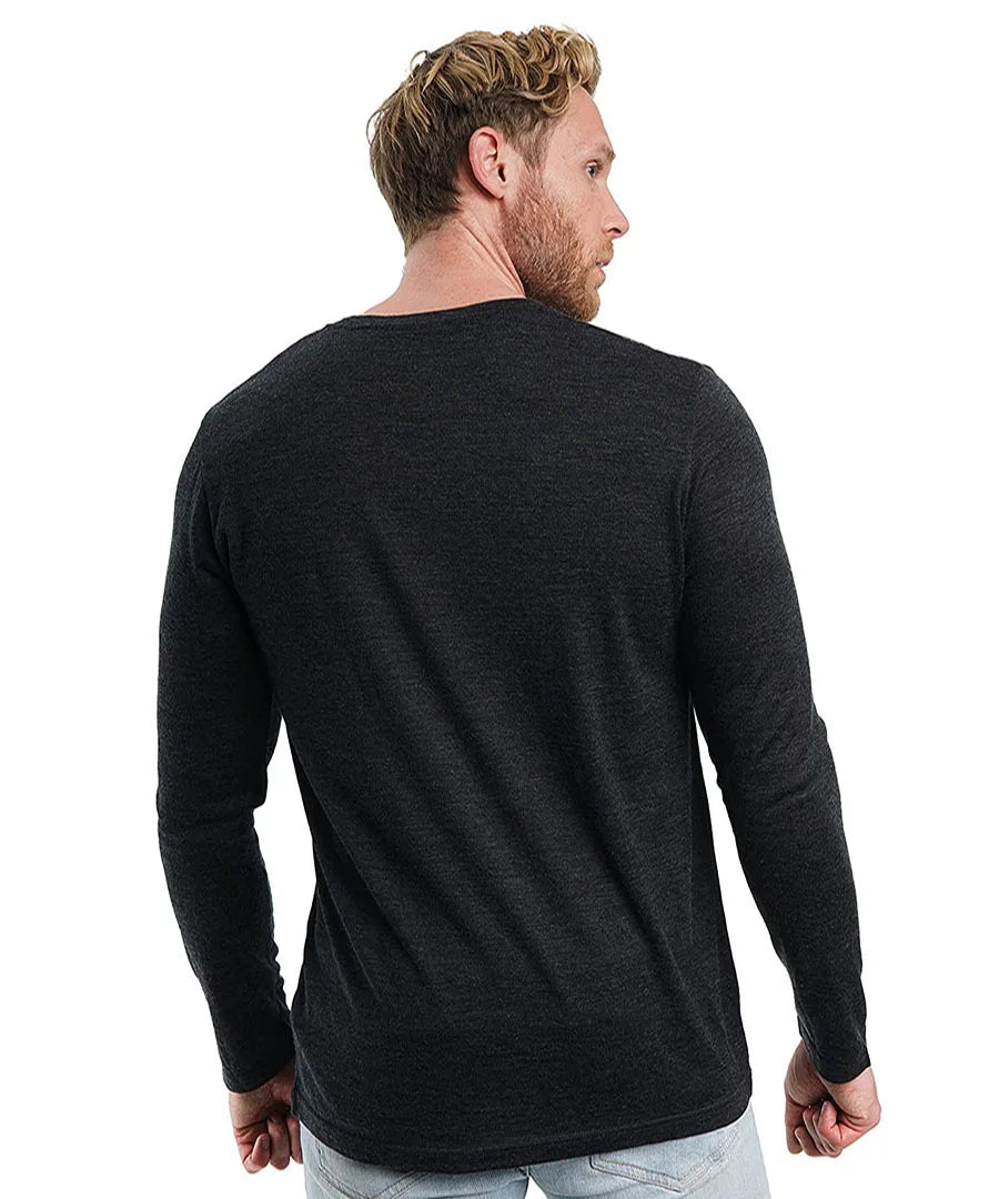 Merino Wool Base Layer Set | Men’s Long Sleeve Thermal Top & Hiking Socks