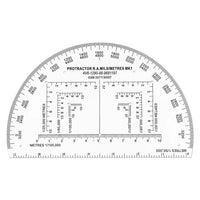 Map Protractor for Land Navigation | Semi-Circle MILS Map Marking Tool