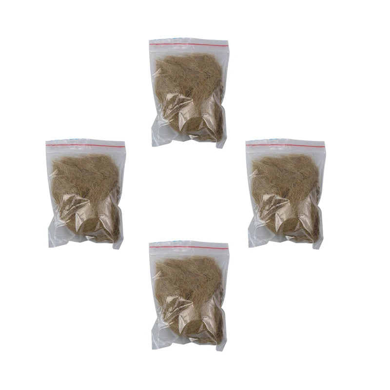 Natural Jute Silk Fire Starters | Lightweight Emergency Fire Igniter