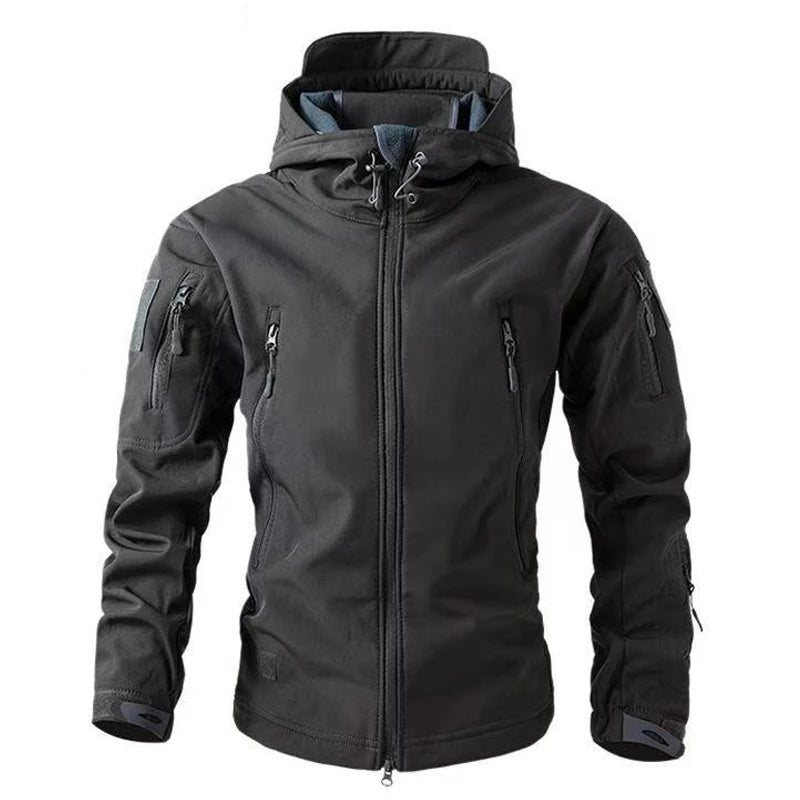 Men’s Softshell Fleece Jacket | Winter Windproof Outdoor Coat