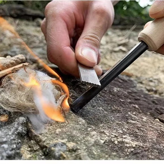 Windproof Waterproof Flint Fire Starter | Outdoor Survival Fire Stick