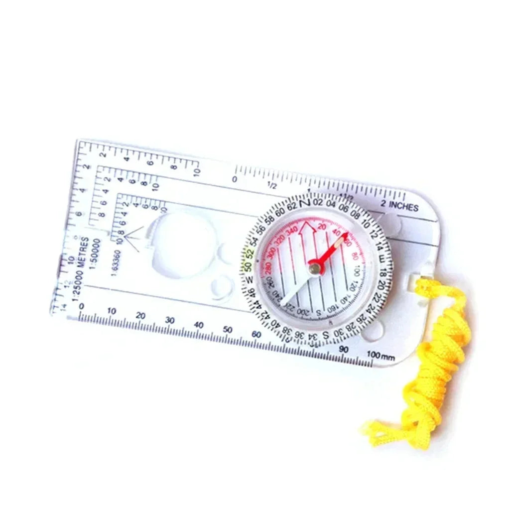 Compass Navigation Map Reading Tool | Outdoor Orienteering Ruler