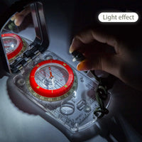 Orienteering Map Compass | Sighting Mirror with Adjustable Declination