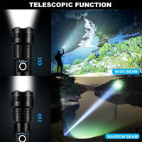 LED Torch Rechargeable | Super Bright Tactical Flashlight