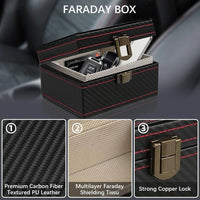 Protection Car Key Box & 2 Faraday Bags | Keyless Go Protection