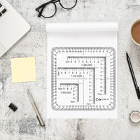 UTM Corner Ruler | Map Reading Tool | Durable Acrylic Coordinate Ruler