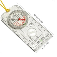 Compass Navigation Ruler | Map Reading Scale for Hiking & Scouts