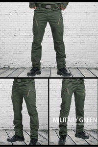 Mens Waterproof Cargo Pants Elastic Multiple Pocket Military Male Trousers Outdoor Joggers Pant Plus Size Tactical Pants Men