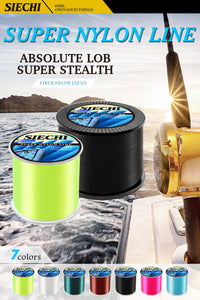 SIECHI Fluorocarbon Fishing Line | 500M / 1000M Strong Sinking Carp Line