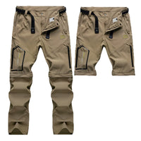 Men’s Convertible Cargo Tactical Pants | Water-Resistant Hiking & Outdoor Pants
