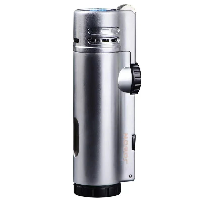 4-Flame Jet Torch Windproof Cigar Lighter | Metal Butane Lighter