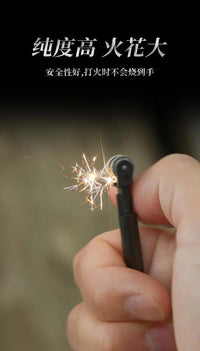 3K Carbon Fiber Handle Outdoor Emergency Survival Camping Roller Flint High Purity Portable Lightweight Fire Stick Equipment