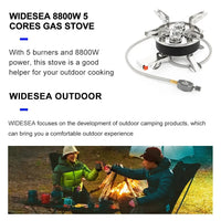 Widesea Camping Tourist Burner 8800W Gas Stove Cookware