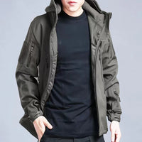 Men’s Softshell Fleece Jacket | Winter Windproof Outdoor Coat