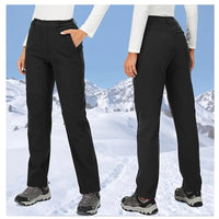 TRVLWEGO Women’s Winter Hiking Pants | Waterproof Softshell Ski & Trekking Trousers