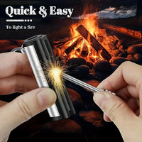 Permanent Match Flint Keychain Lighter | Waterproof Outdoor Fire Starter