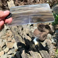 Outdoor Solar Fire Starter Card | Fresnel Lens Survival Tool