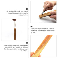 Pine Wood Strip | Outdoor Campfire Fire Starter