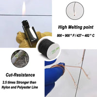 9KM DWLIFE Kevlar Cord | High-Strength Braided Rope