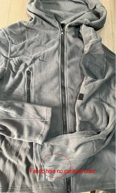 Men Polar Fleece Tactical Winter Autumn Hiking Fishing Camping Trekking Thermal Jackets Outdoor Sports Hood Caro Coat Softshell