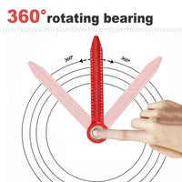 Woodworking Drawing Compass | Circular Hole Ruler & Scribe Gauge