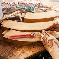 Woodworking Drawing Compass | Circular Hole Ruler & Scribe Gauge