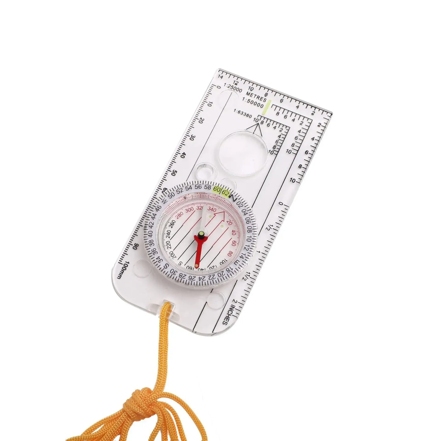 Compass Navigation Ruler | Map Reading Scale for Hiking & Scouts