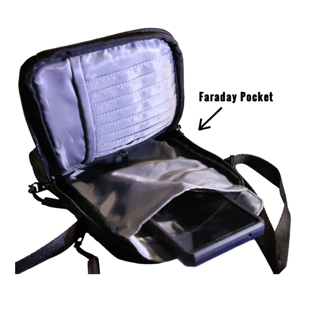 Faraday Cross Body Bag Gen II | EMF Blocking Tactical Sling with RFID Protection