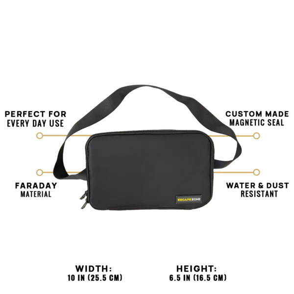 Faraday Cross Body Bag | EMF Blocking Tactical Sling with RFID Protection