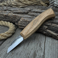 Detail Wood Carving Knife with Leather Sheath, Blade 5 cm (1.97 inches)
