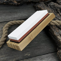 Double-Sided Sharpening Stone with Optional Wooden Stand – Grit #3000 / #8000