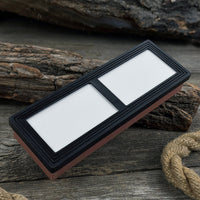 Double-Sided Sharpening Stone with Optional Wooden Stand – Grit #3000 / #8000