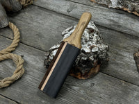 Dual-Sided Leather Paddle Strop For Hook Knives & Gouges