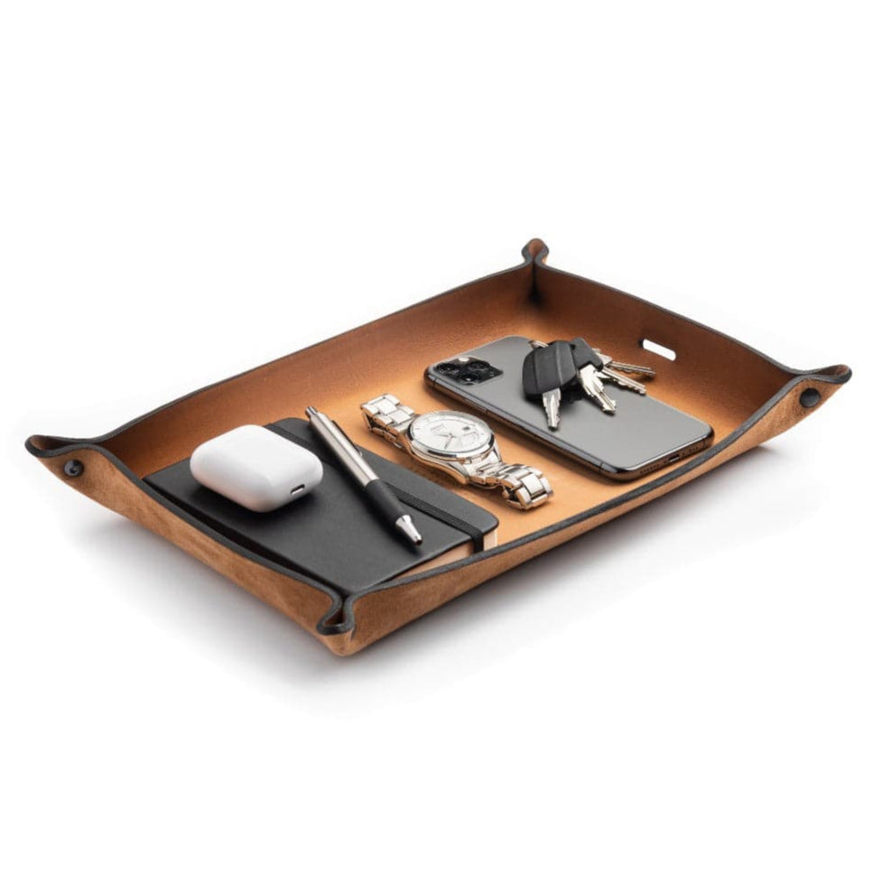 Full Grain Leather Valet Tray / Charging Station