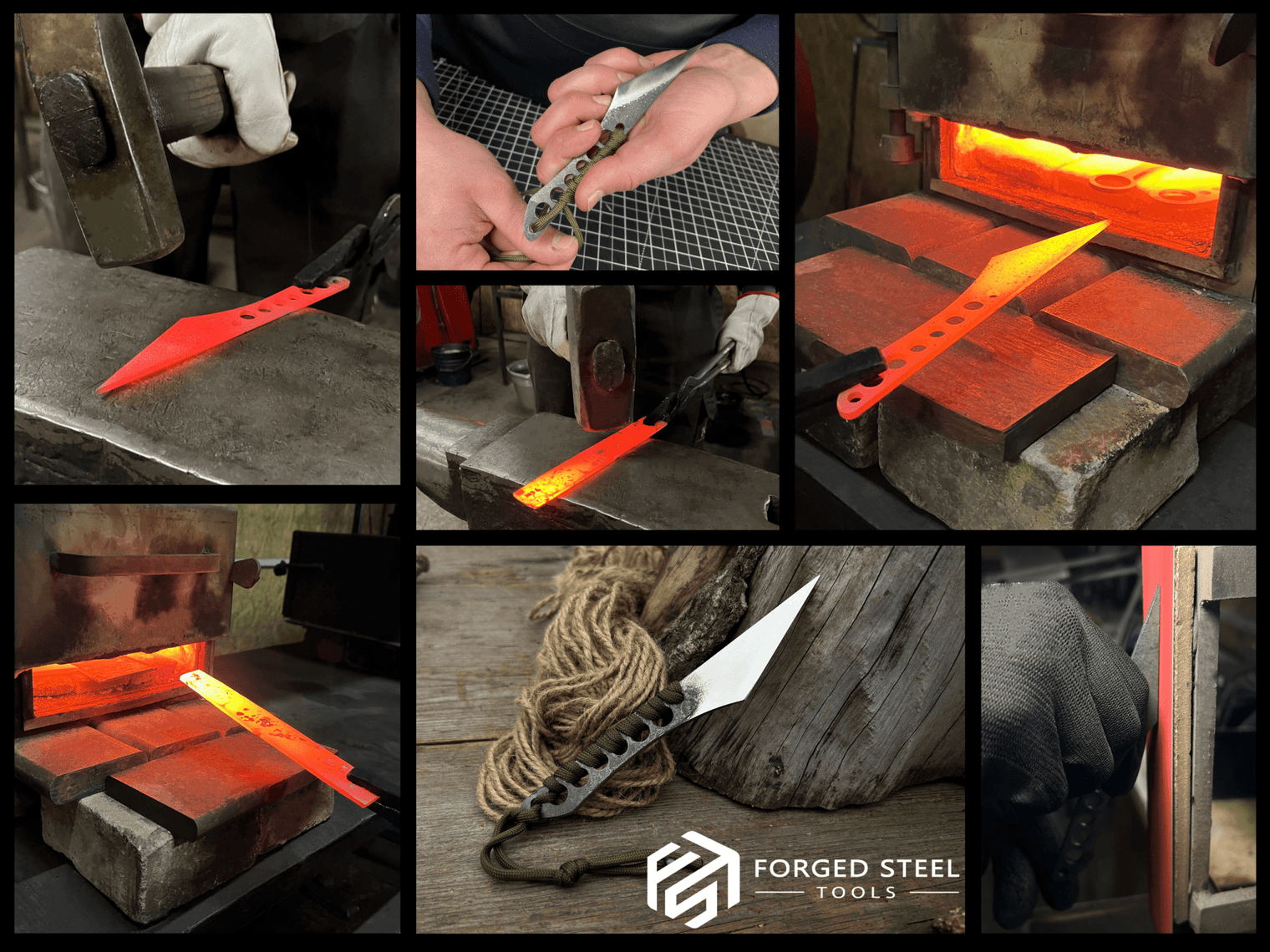 Hand-Forged Throwing Knife, 16 cm (6.3 inches)