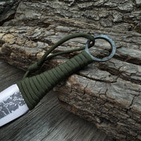 Hand-Forged Throwing Knife – 23 cm (9 in) with Leather Belt Sheath