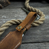 Hand-Forged Throwing Knife – 23 cm (9 in) with Leather Belt Sheath