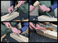Wood Carving Chisel, 10 - 50 mm (0.39 - 1.97 inches)