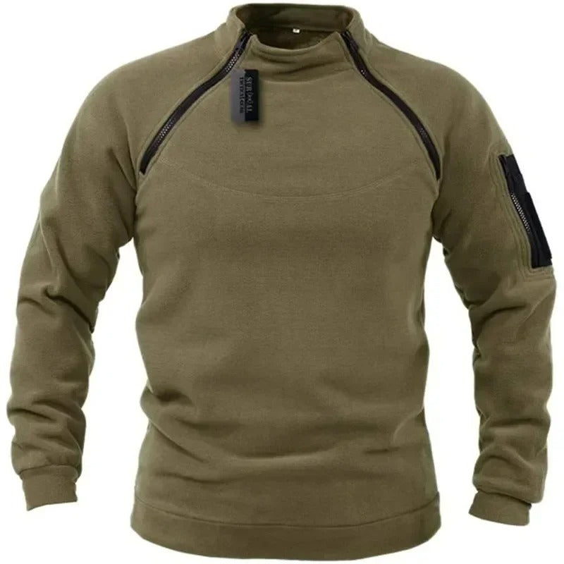 Men’s Tactical Polar Fleece Jacket – Windproof Hunting, Hiking & Outdoor Thermal Pullover - The EDC Outpost