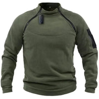 Men’s Tactical Polar Fleece Jacket – Windproof Hunting, Hiking & Outdoor Thermal Pullover - The EDC Outpost
