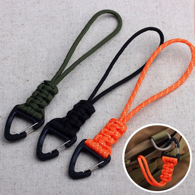 Paracord Keychain – Military Braided Nylon Lanyard with Metal Buckle - The EDC Outpost
