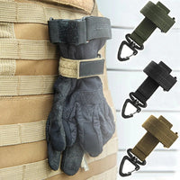 Multi-Purpose Nylon Tactical Gloves Hook | Safety Clip with Buckle for Work, Climbing, Hiking & Camping - The EDC Outpost