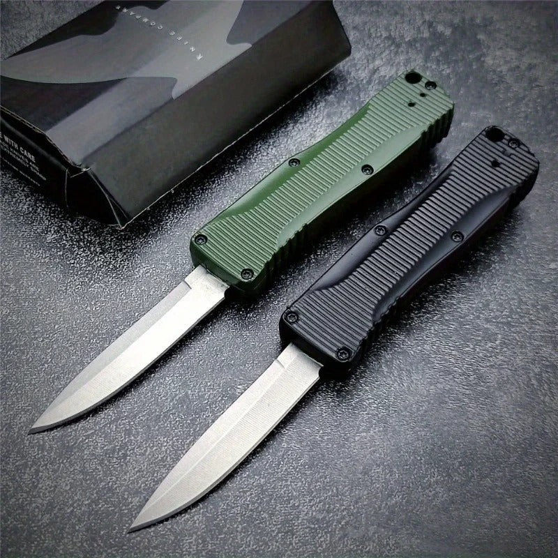 BM 4850 Push Button Knife – 440C Stainless Steel Blade & Zinc Alloy Handle | Outdoor Camping, Fishing, EDC Multi-Purpose Tool - The EDC Outpost
