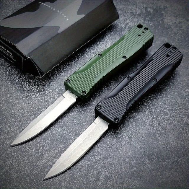BM 4850 Push Button Knife – 440C Stainless Steel Blade & Zinc Alloy Handle | Outdoor Camping, Fishing, EDC Multi-Purpose Tool - The EDC Outpost