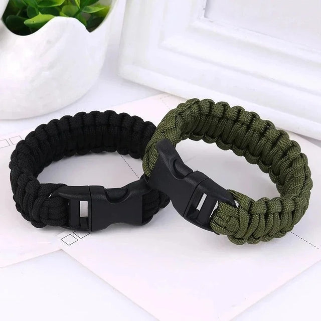 23cm/9in Seven Core Paracord Survival Bracelet – Outdoor Emergency Escape Camping Tool with Plaited Rope Design - The EDC Outpost