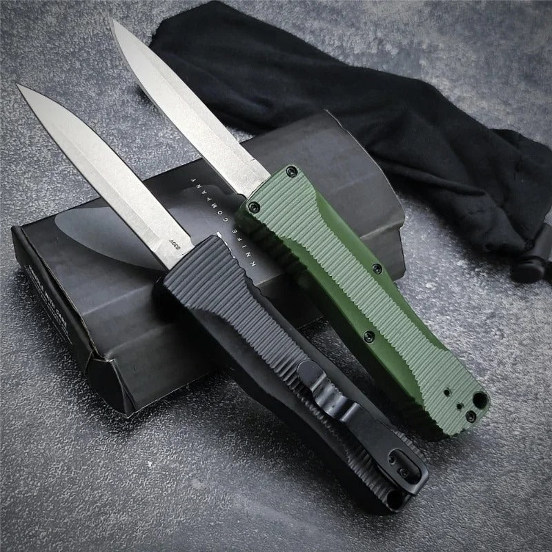 BM 4850 Push Button Knife – 440C Stainless Steel Blade & Zinc Alloy Handle | Outdoor Camping, Fishing, EDC Multi-Purpose Tool - The EDC Outpost