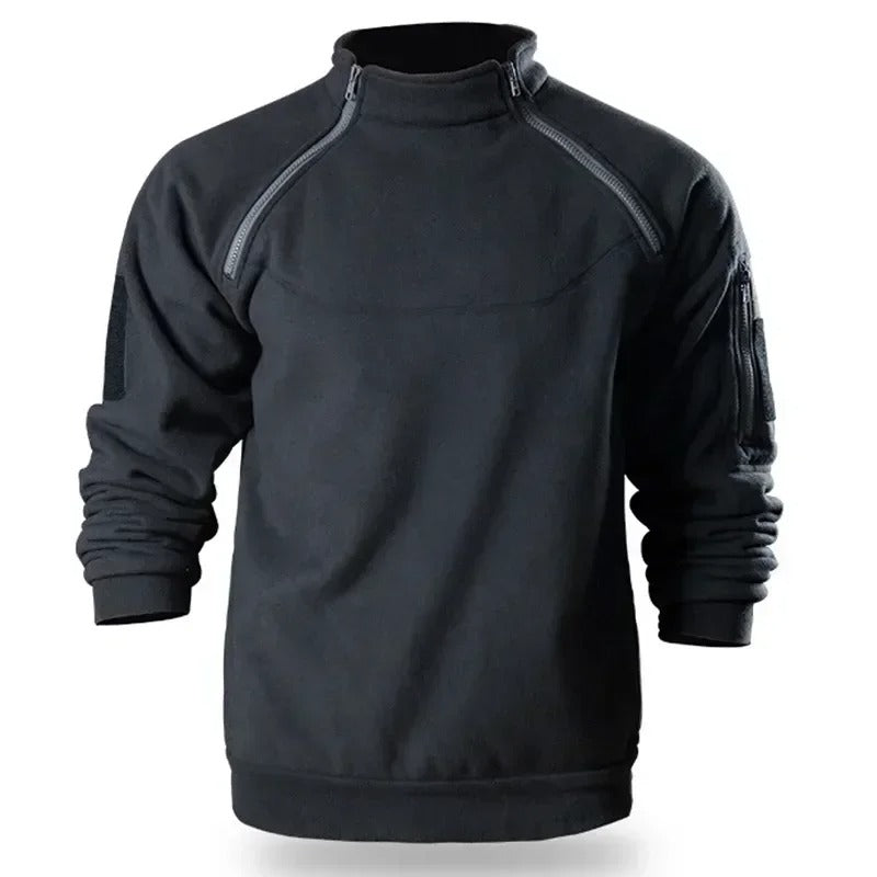 Men’s Tactical Polar Fleece Jacket – Windproof Hunting, Hiking & Outdoor Thermal Pullover - The EDC Outpost