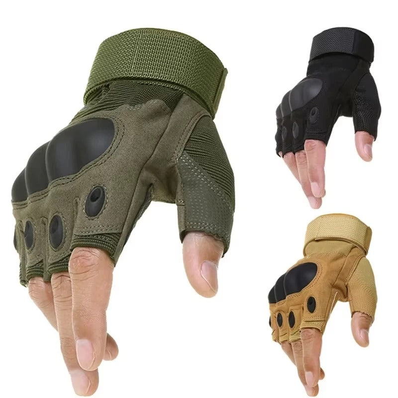 Tactical Fingerless Gloves – Training, Shooting, Biking, Gym, Mountaineering & Security Protection - The EDC Outpost