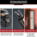 2-in-1 Car Safety Hammer – Emergency Glass Breaker & Seat Belt Cutter Auto Accessories - The EDC Outpost
