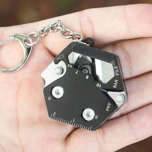 Multifunctional Hexagon Coin EDC Tool – Mini Folding Knife, Screwdriver, Pocket Keychain Survival Gear - The EDC Outpost